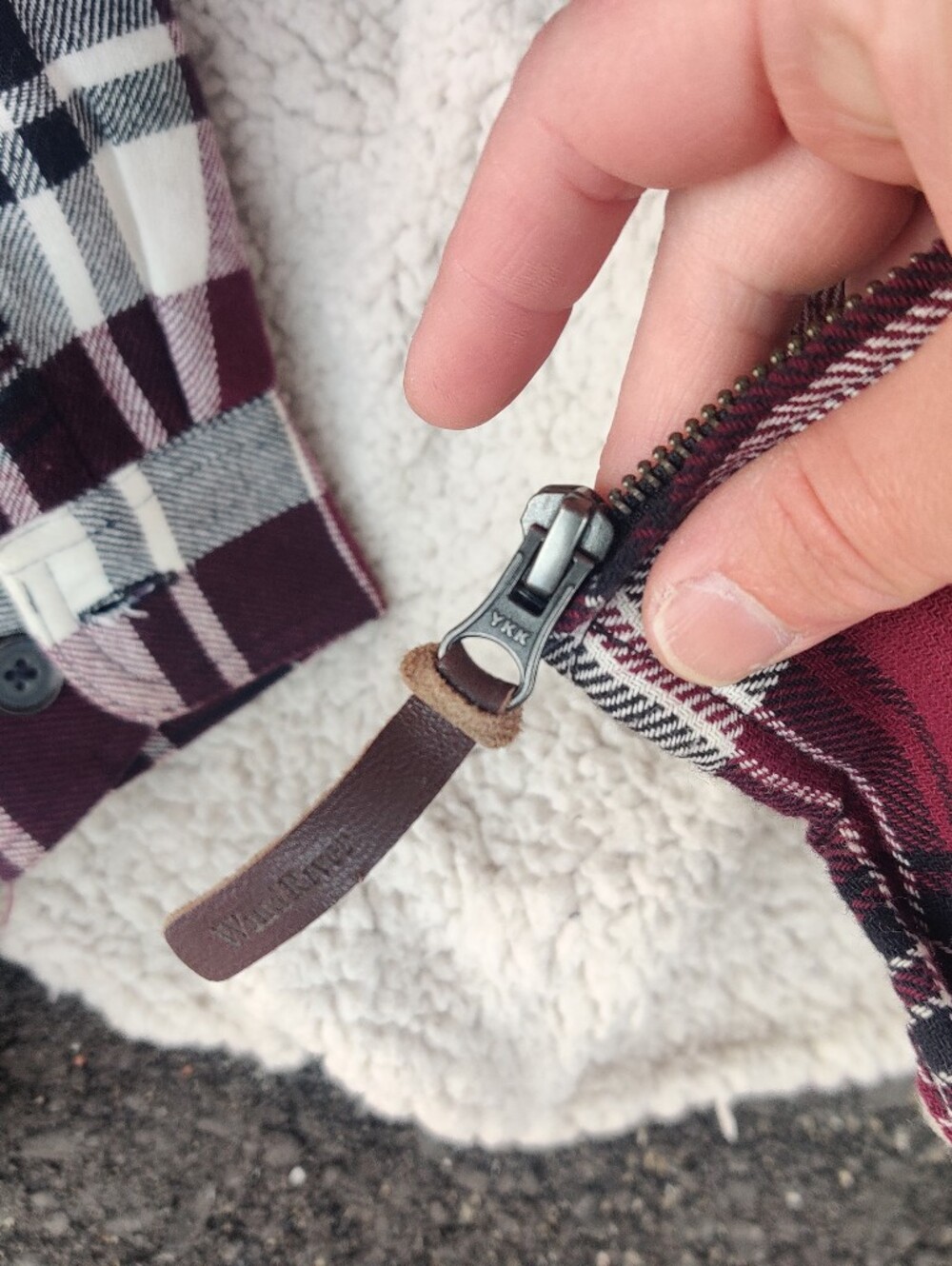 Sherpa-Lined Plaid Shacket by Wind River - Picture 2 of 5